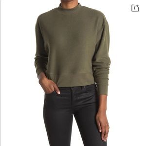 ABOUND green mock sweatshirt